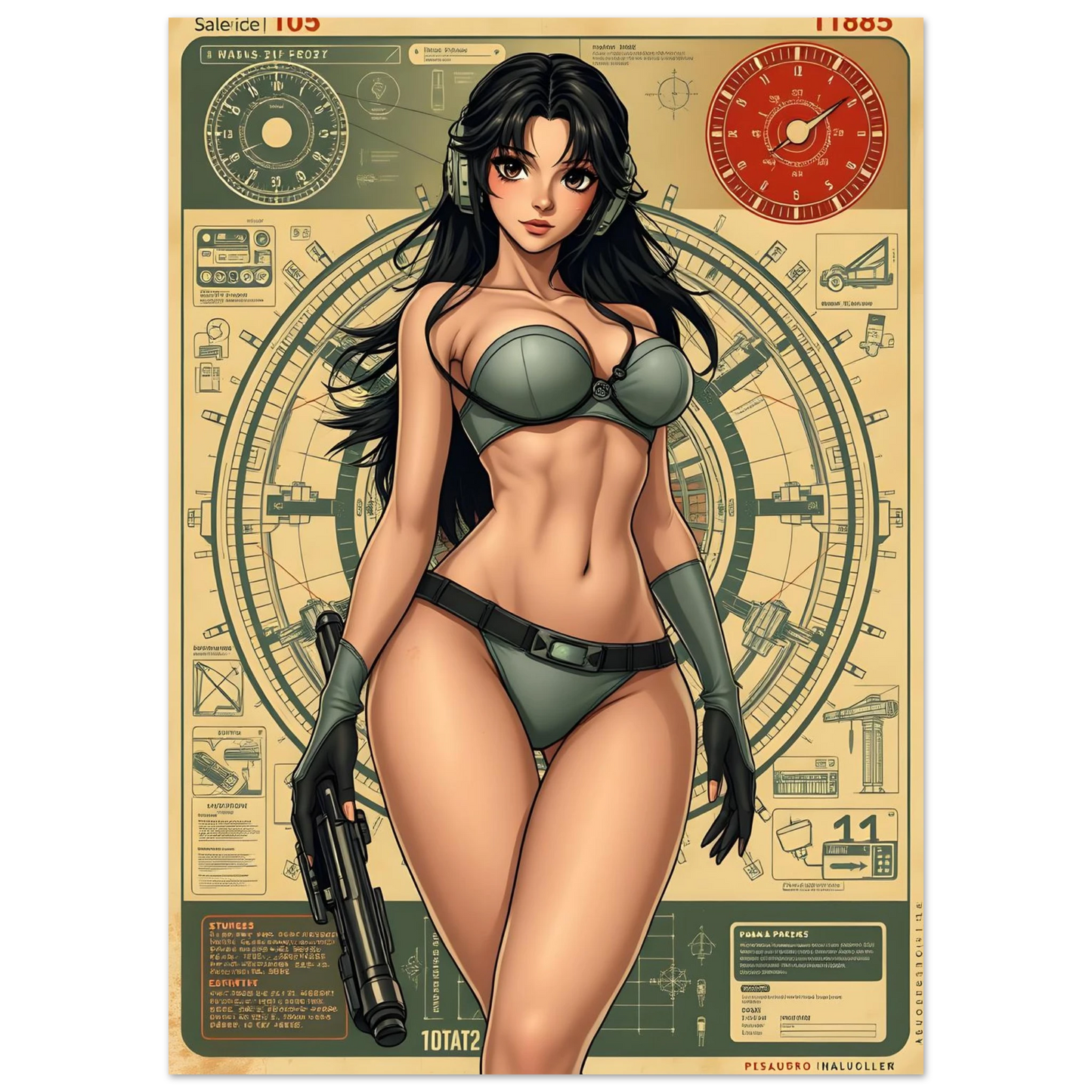 🌸🪐🎀👽Création Anime Rétro Sci-Fi ☄️20 - Aura Studio Déco