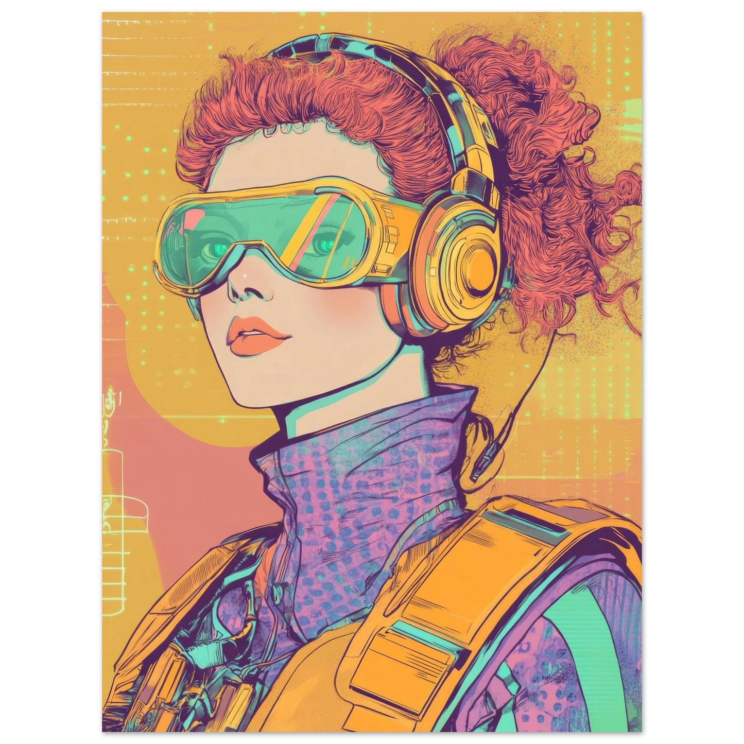 ✨ RETRO FUTUR MECHA WOMENS — Starship Series #86 - Aura Studio Déco