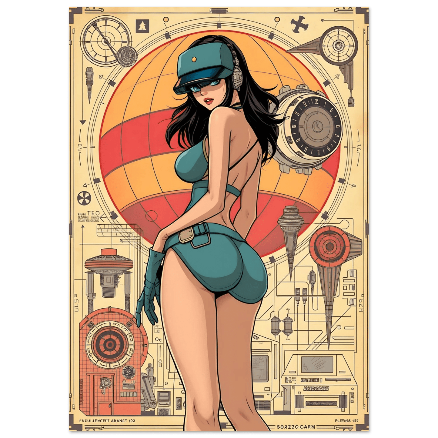 🌸🪐🎀👽Création Anime Rétro Sci-Fi ☄️31 - Aura Studio Déco