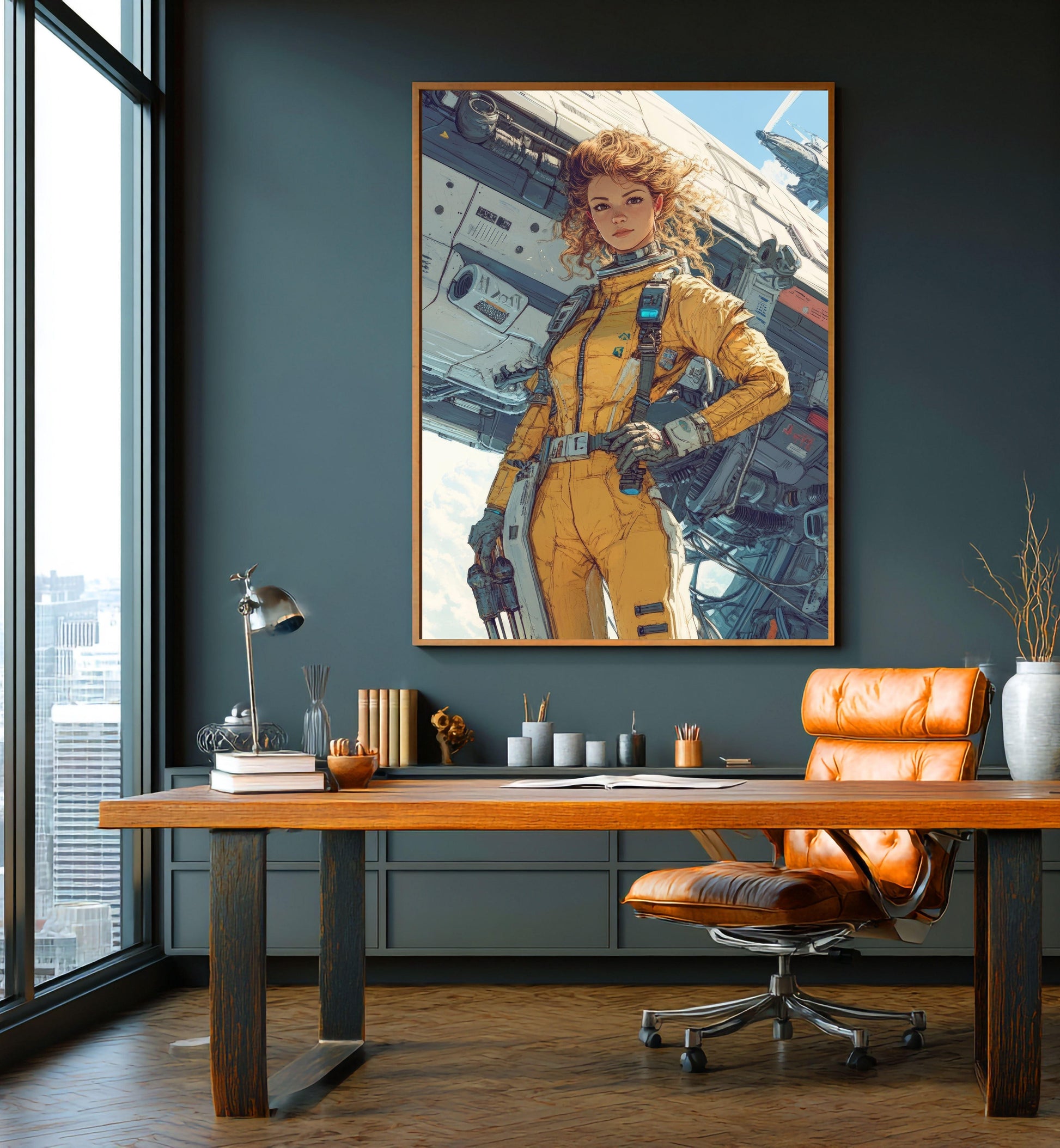 ✨ RETRO FUTUR MECHA WOMENS — Starship Series #18 - Aura Studio Déco