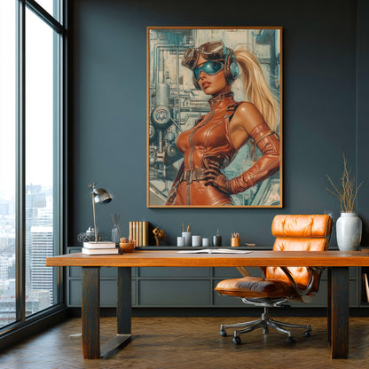 ✨ RETRO FUTUR MECHA WOMENS — Starship Series #29 - Aura Studio Déco