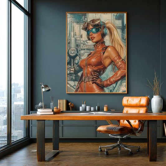 ✨ RETRO FUTUR MECHA WOMENS — Starship Series #29 - Aura Studio Déco