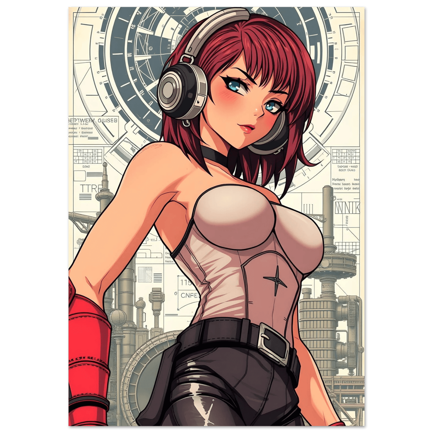 🌸🪐🎀👽Création Anime Rétro Sci-Fi ☄️43 - Aura Studio Déco