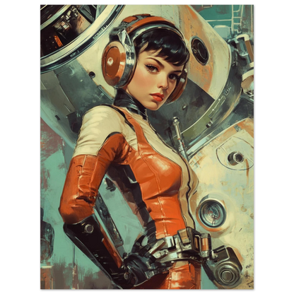 ✨ RETRO FUTUR MECHA WOMENS — Starship Series #33 - Aura Studio Déco