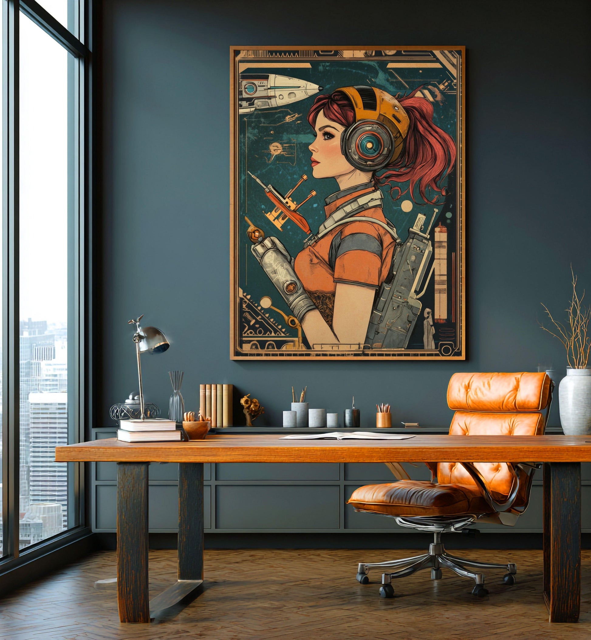 ✨ RETRO FUTUR MECHA WOMENS — Starship Series #17 - Aura Studio Déco