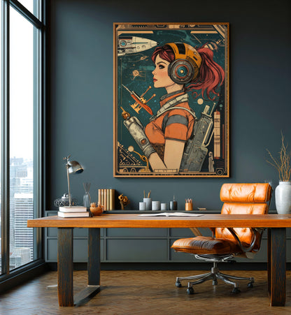 ✨ RETRO FUTUR MECHA WOMENS — Starship Series #17 - Aura Studio Déco