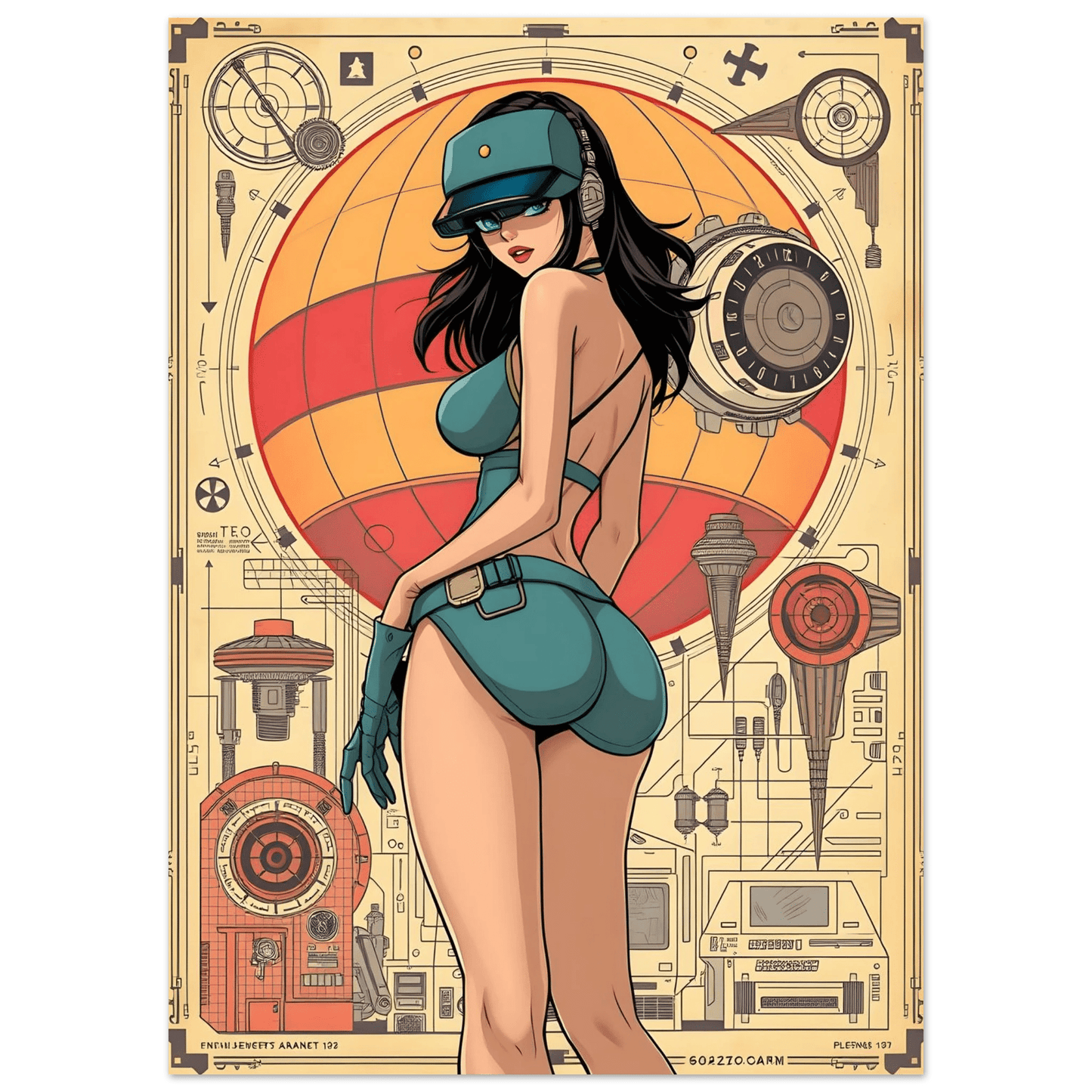 🌸🪐🎀👽Création Anime Rétro Sci-Fi ☄️31 - Aura Studio Déco