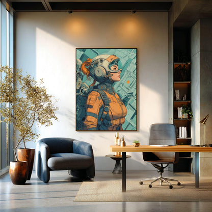 ✨ RETRO FUTUR MECHA WOMENS — Starship Series #47 - Aura Studio Déco