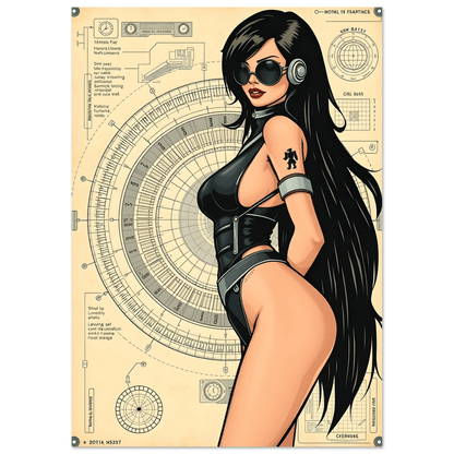 🌸🪐🎀👽Poster Création Anime Rétro Sci-Fi ☄️35 - Aura Studio Déco