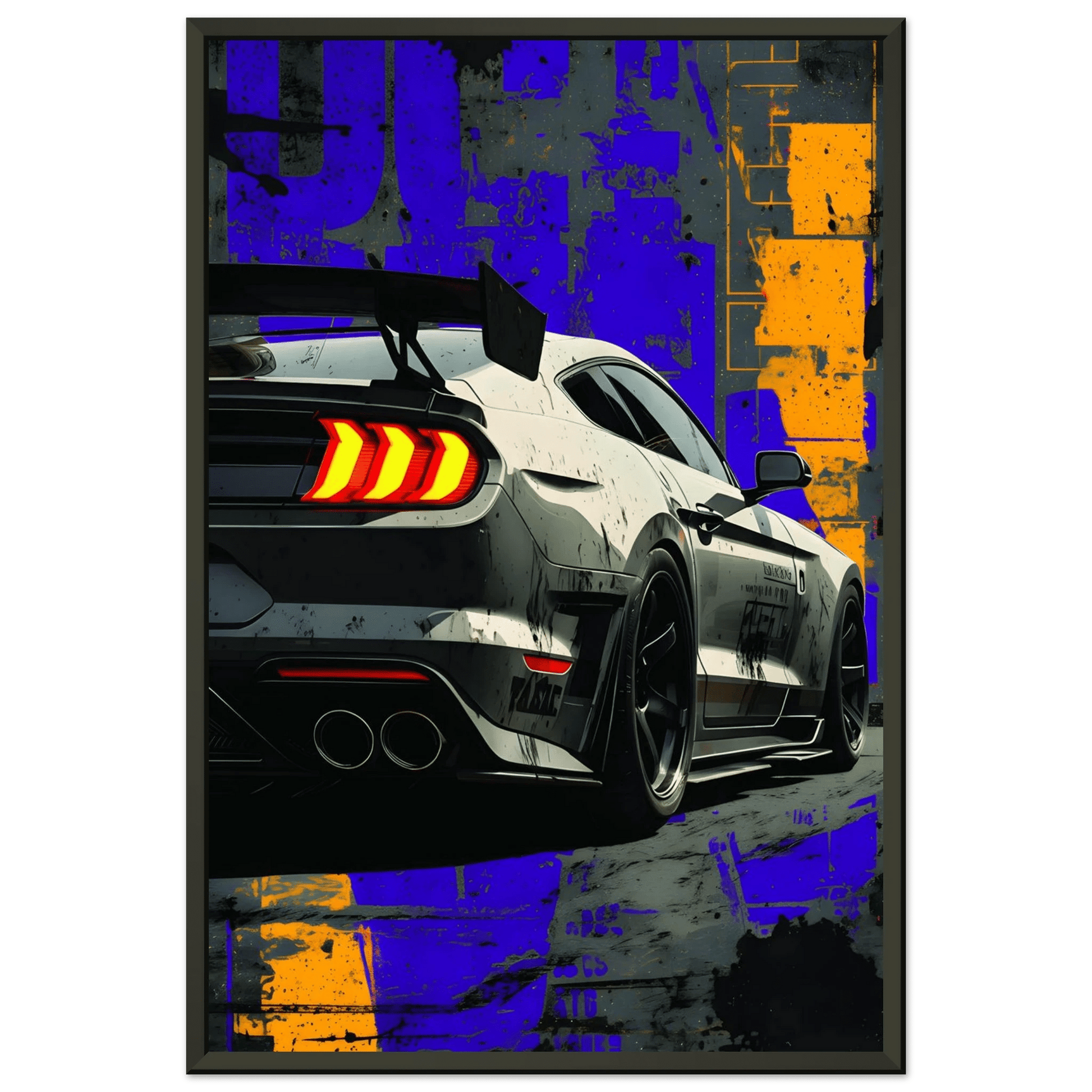 🏎️🏁Affiche Automobile Art' Style1 Encadrée - Aura Studio Déco