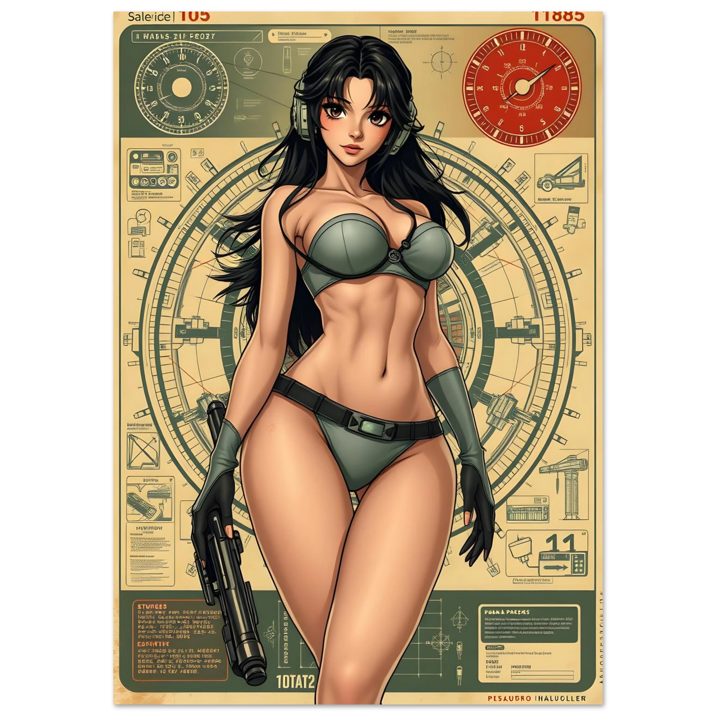 🌸🪐🎀👽Création Anime Rétro Sci-Fi ☄️20 - Aura Studio Déco
