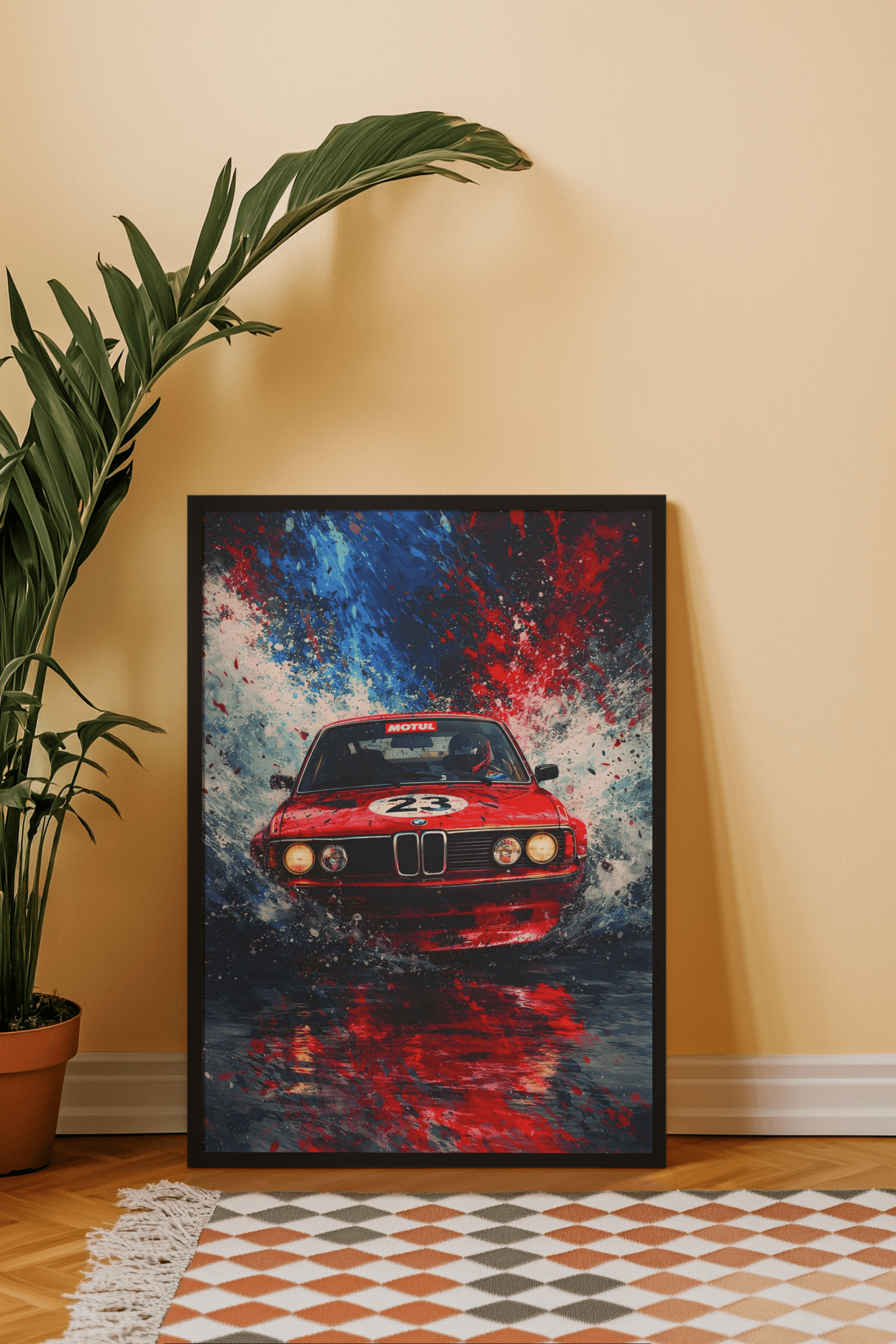 🏎️🏁Affiche Automobile Art' Sport 3 Encadrée - Aura Studio Déco