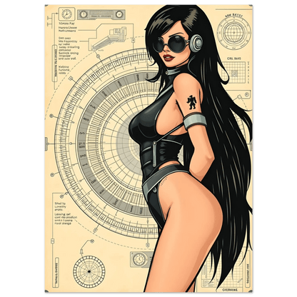 🌸🪐🎀👽Poster Création Anime Rétro Sci-Fi ☄️35 - Aura Studio Déco