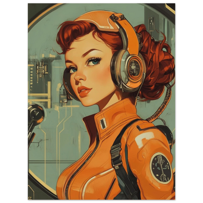 ✨ RETRO FUTUR MECHA WOMENS — Starship Series #51 - Aura Studio Déco