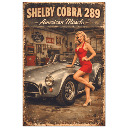 🏆🀣📺 Affiche Automobile Vintage Legend American Muscle - Aura Studio Déco