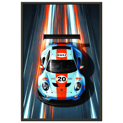 🏎️🏁Affiche Automobile Art' GT Encadrée - Aura Studio Déco