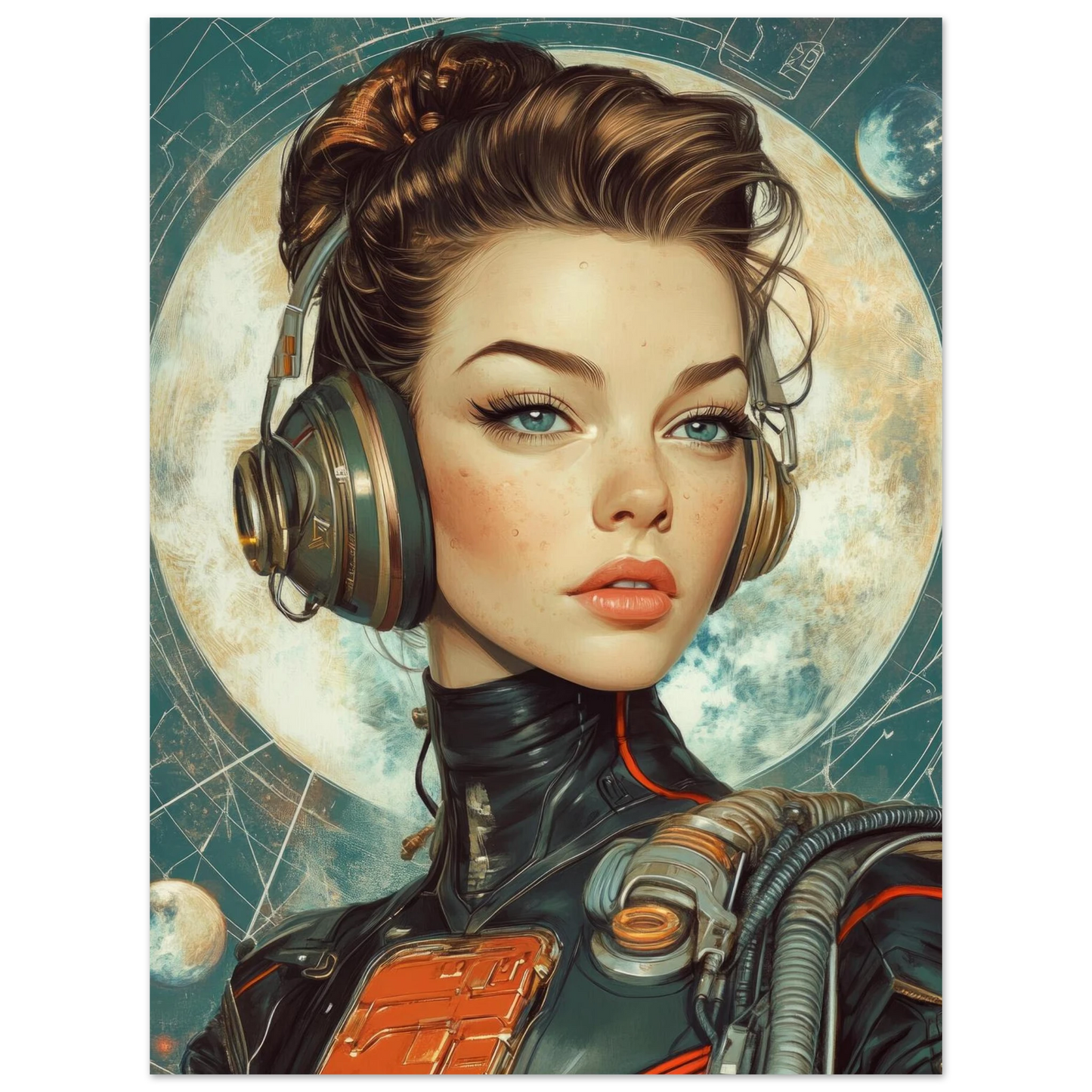 ✨ RETRO FUTUR MECHA WOMENS — Starship Series #34 - Aura Studio Déco