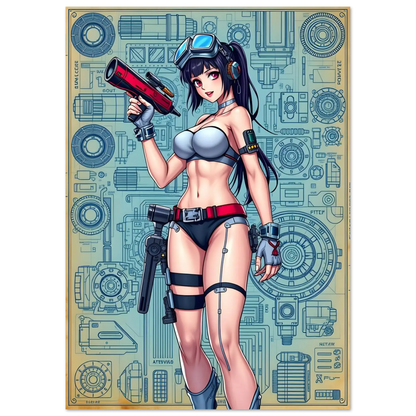 🌸🪐🎀👽Création Anime Rétro Sci-Fi ☄️45 - Aura Studio Déco