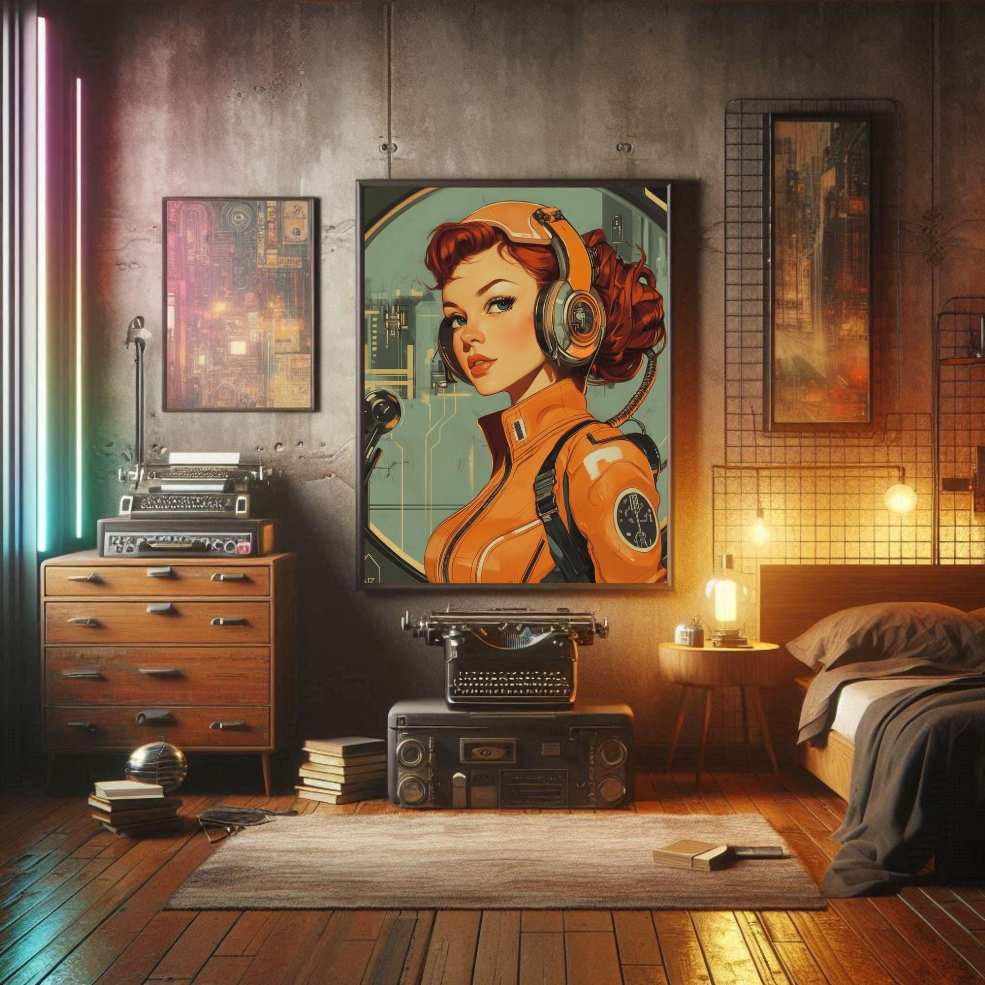 ✨ RETRO FUTUR MECHA WOMENS — Starship Series #51 - Aura Studio Déco
