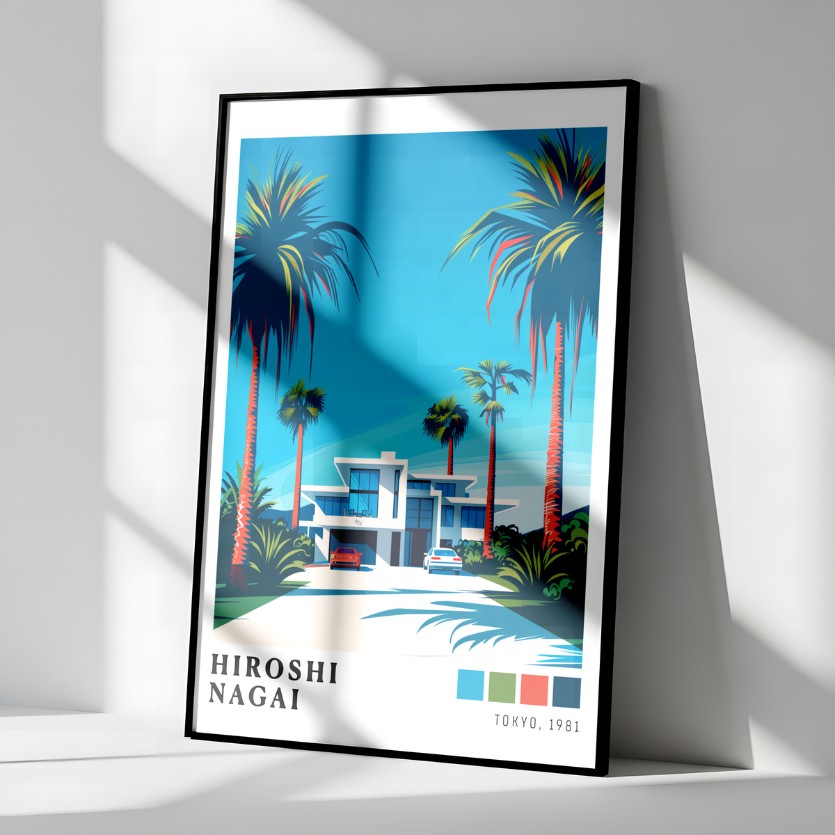 Affiche Hiroshi Nagai | Maison Tropicale & Palmiers
