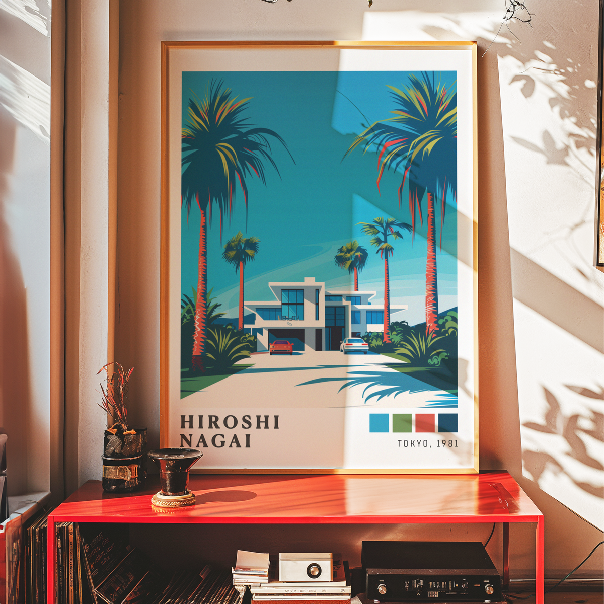 Affiche Hiroshi Nagai | Maison Tropicale & Palmiers