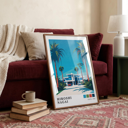 Affiche Hiroshi Nagai | Maison Tropicale & Palmiers
