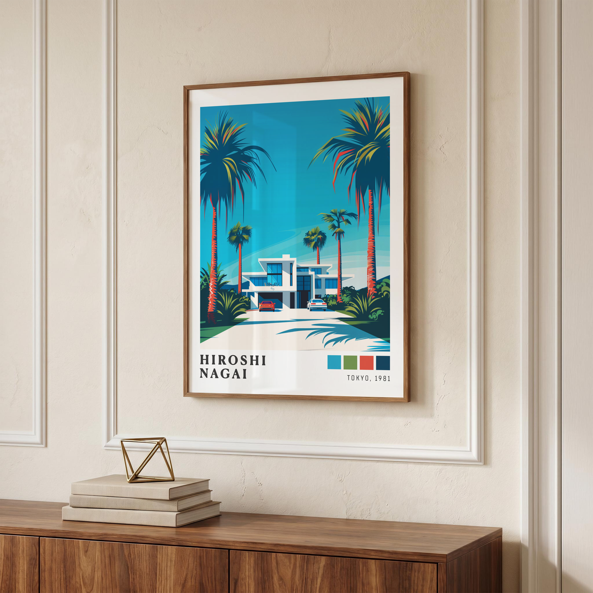 Affiche Hiroshi Nagai | Maison Tropicale & Palmiers