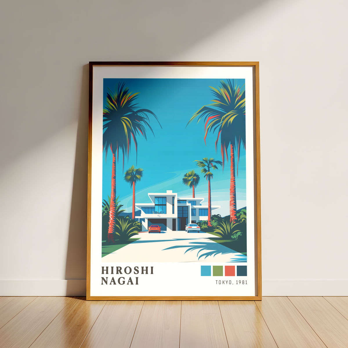 Affiche Hiroshi Nagai | Maison Tropicale & Palmiers