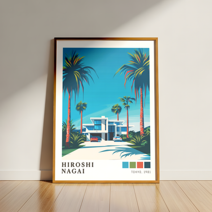 Affiche Hiroshi Nagai | Maison Tropicale & Palmiers