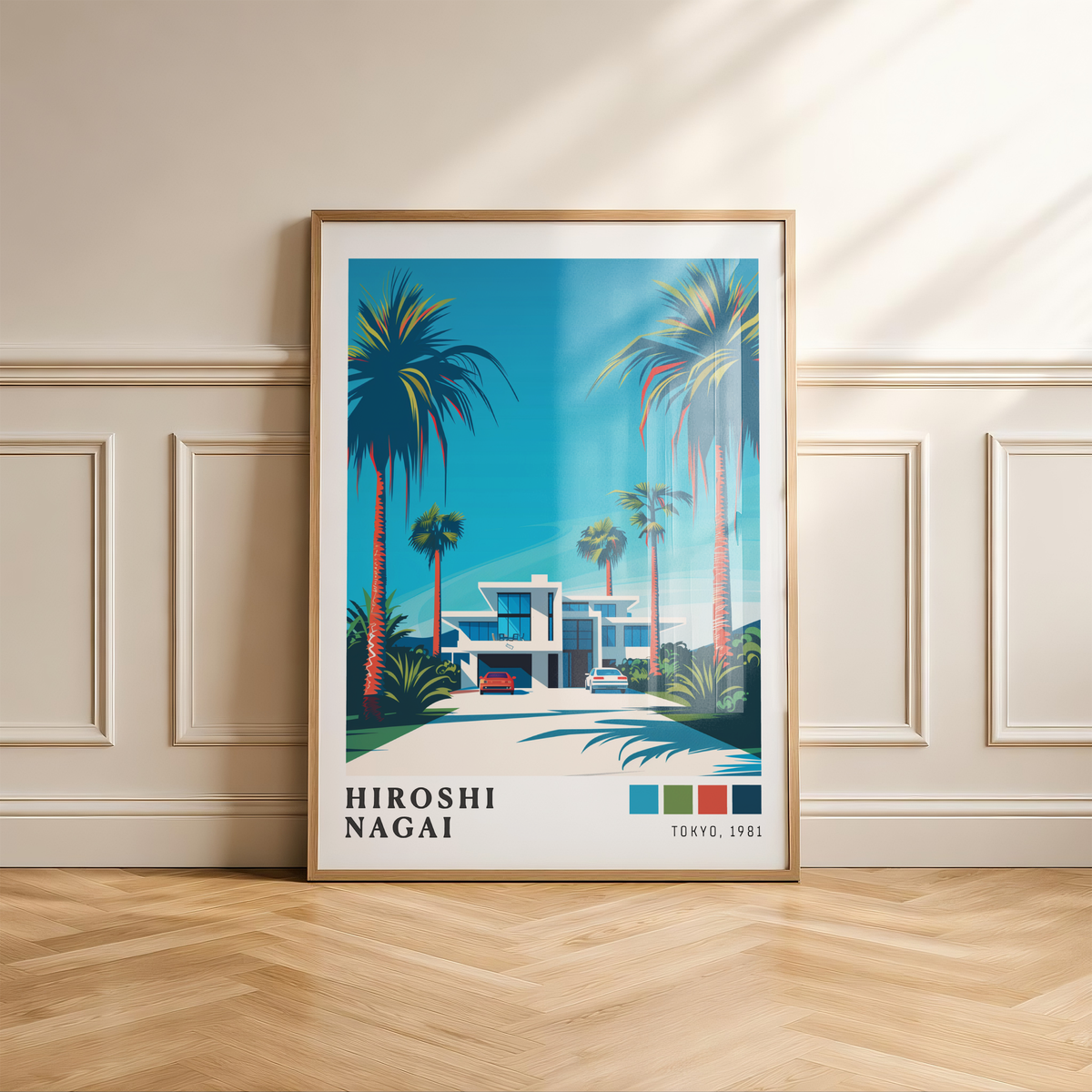 Affiche Hiroshi Nagai | Maison Tropicale & Palmiers