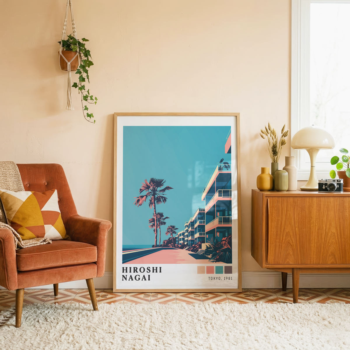 Affiche Hiroshi Nagai | Promenade Côtière & Tokyo 1981