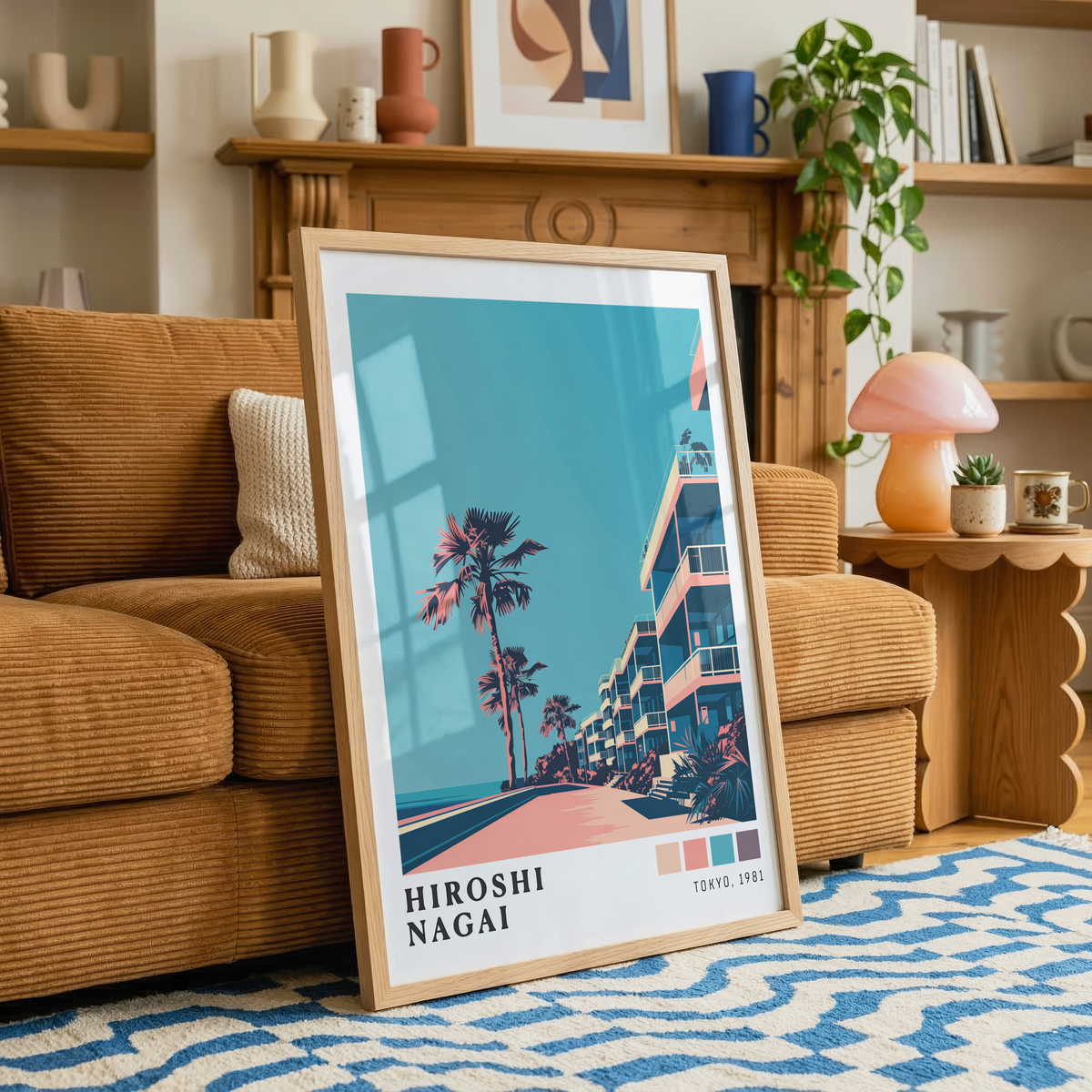 Affiche Hiroshi Nagai | Promenade Côtière & Tokyo 1981