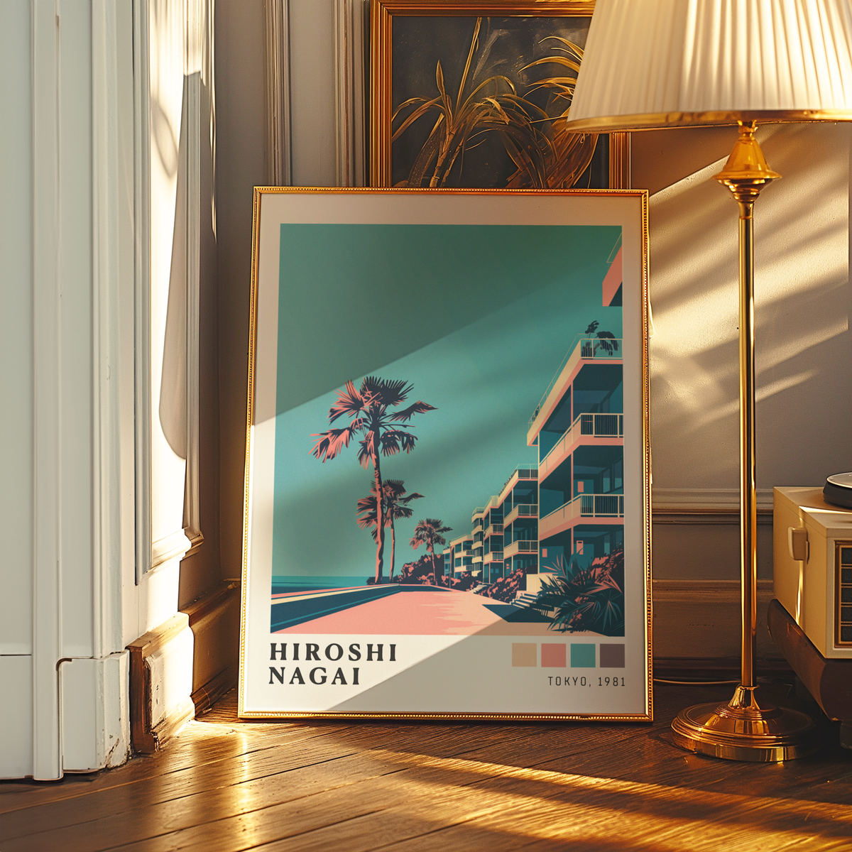 Affiche Hiroshi Nagai | Promenade Côtière & Tokyo 1981
