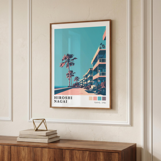 Affiche Hiroshi Nagai | Promenade Côtière & Tokyo 1981