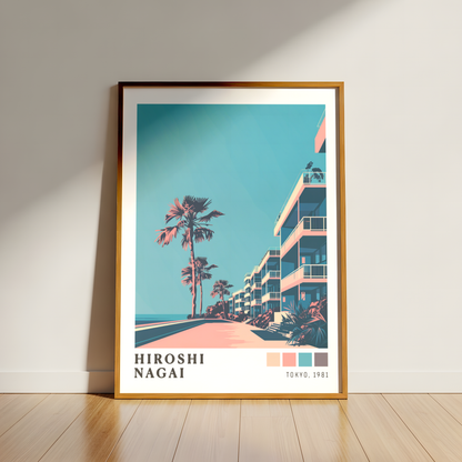 Affiche Hiroshi Nagai | Promenade Côtière & Tokyo 1981