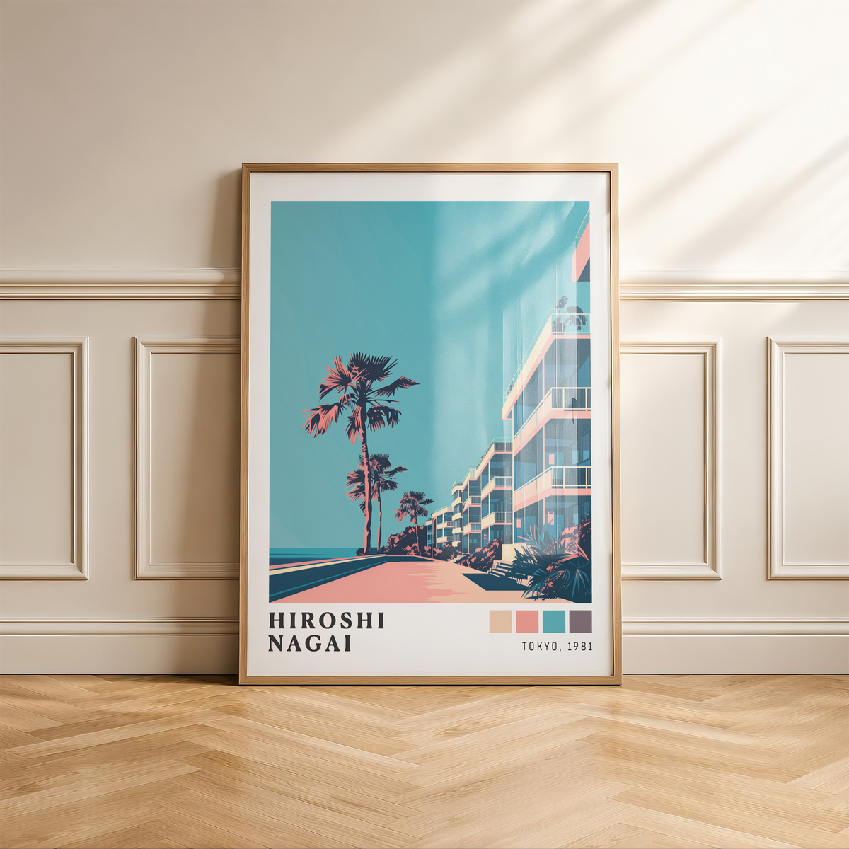 Affiche Hiroshi Nagai | Promenade Côtière & Tokyo 1981
