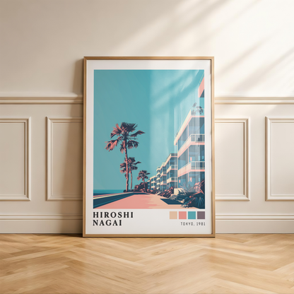 Affiche Hiroshi Nagai | Promenade Côtière & Tokyo 1981