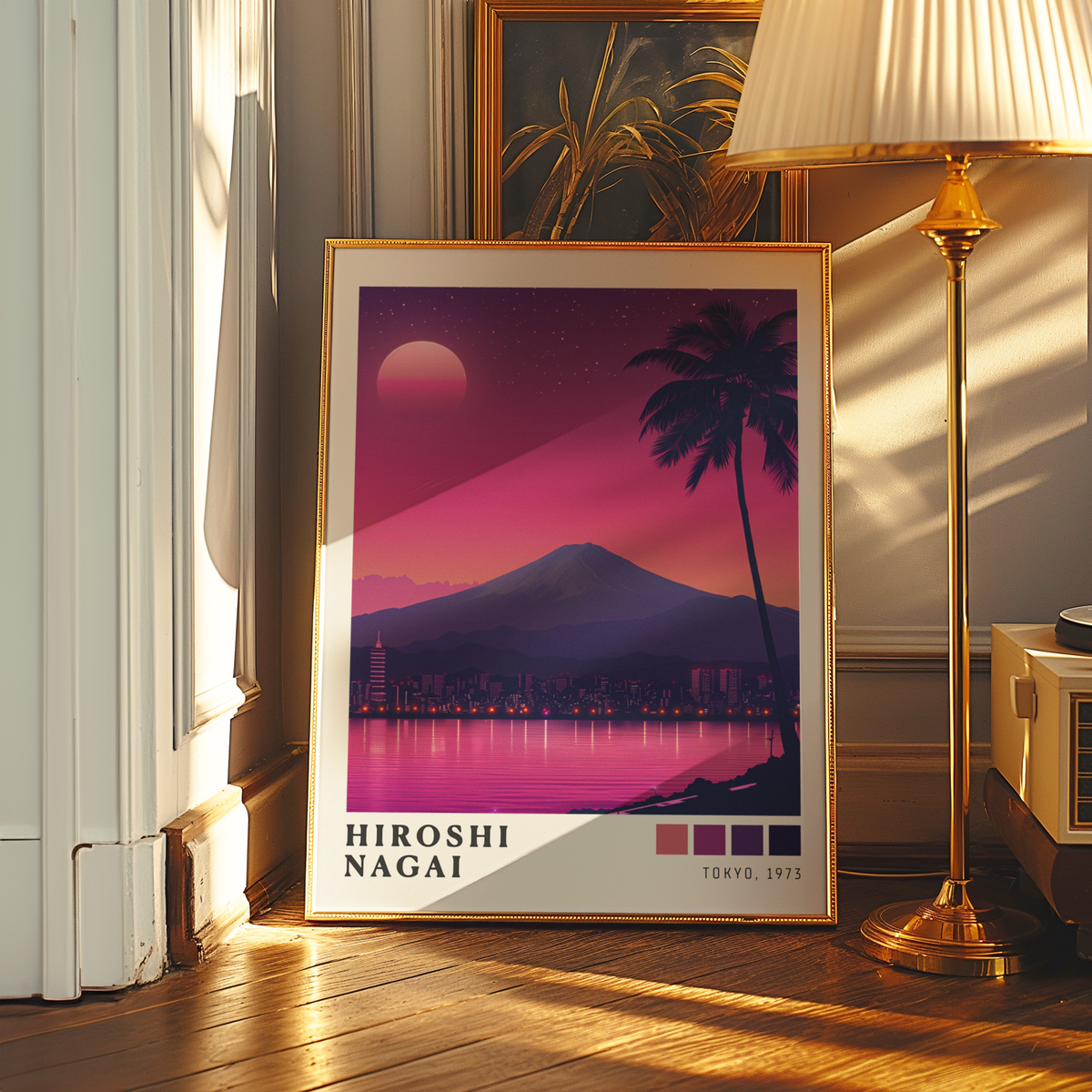 Affiche Hiroshi Nagai | Mont Fuji au Sunset, Tokyo 1973