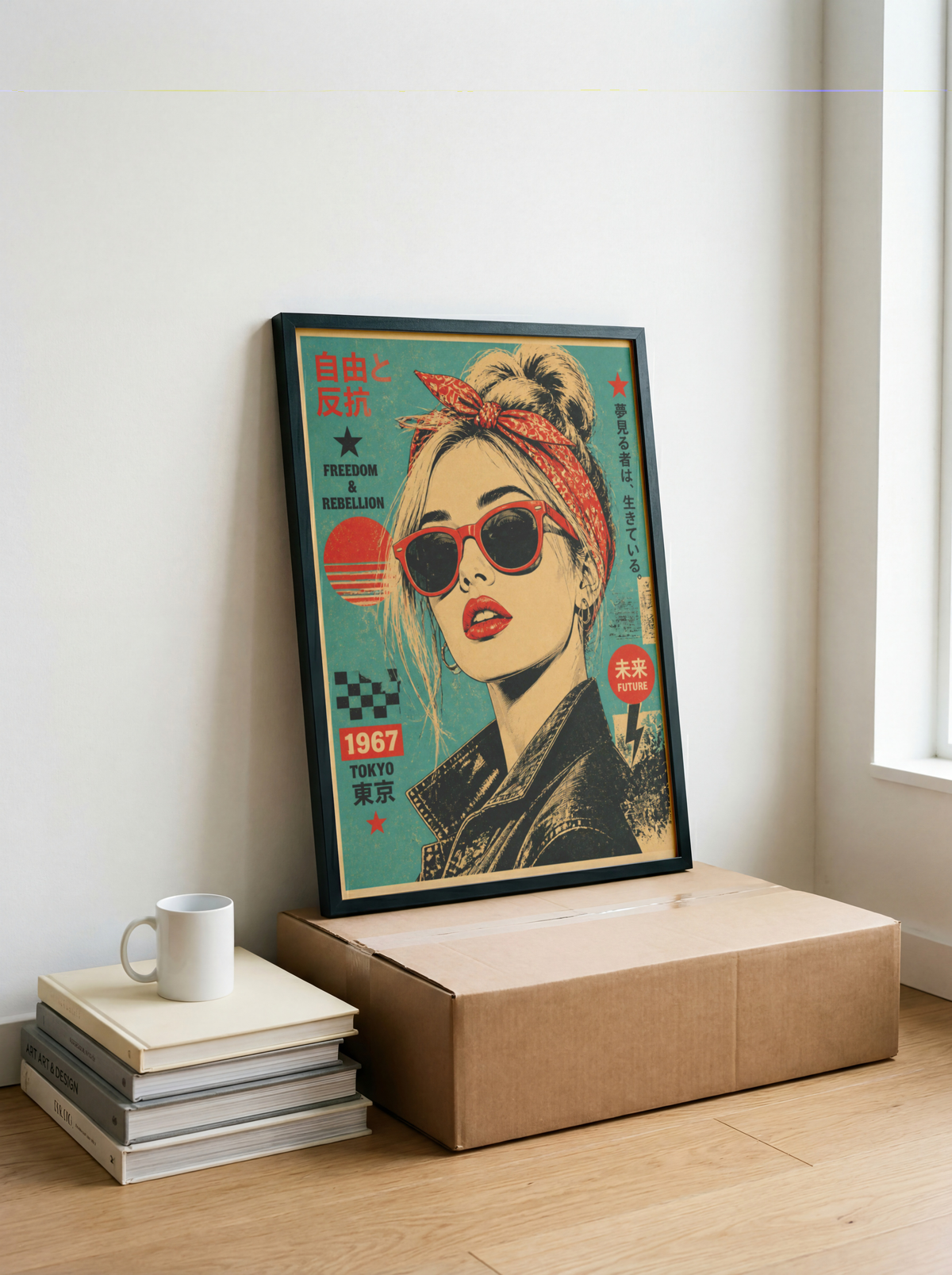 Affiche Femme Japonaise | Freedom & Rebellion Rétro