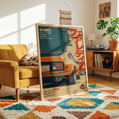 Affiche Datsun 240Z | JDM Rétro Japonais