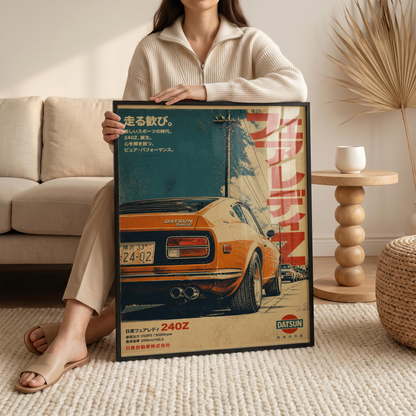 Affiche Datsun 240Z | JDM Rétro Japonais