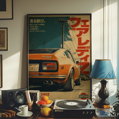 Affiche Datsun 240Z | JDM Rétro Japonais