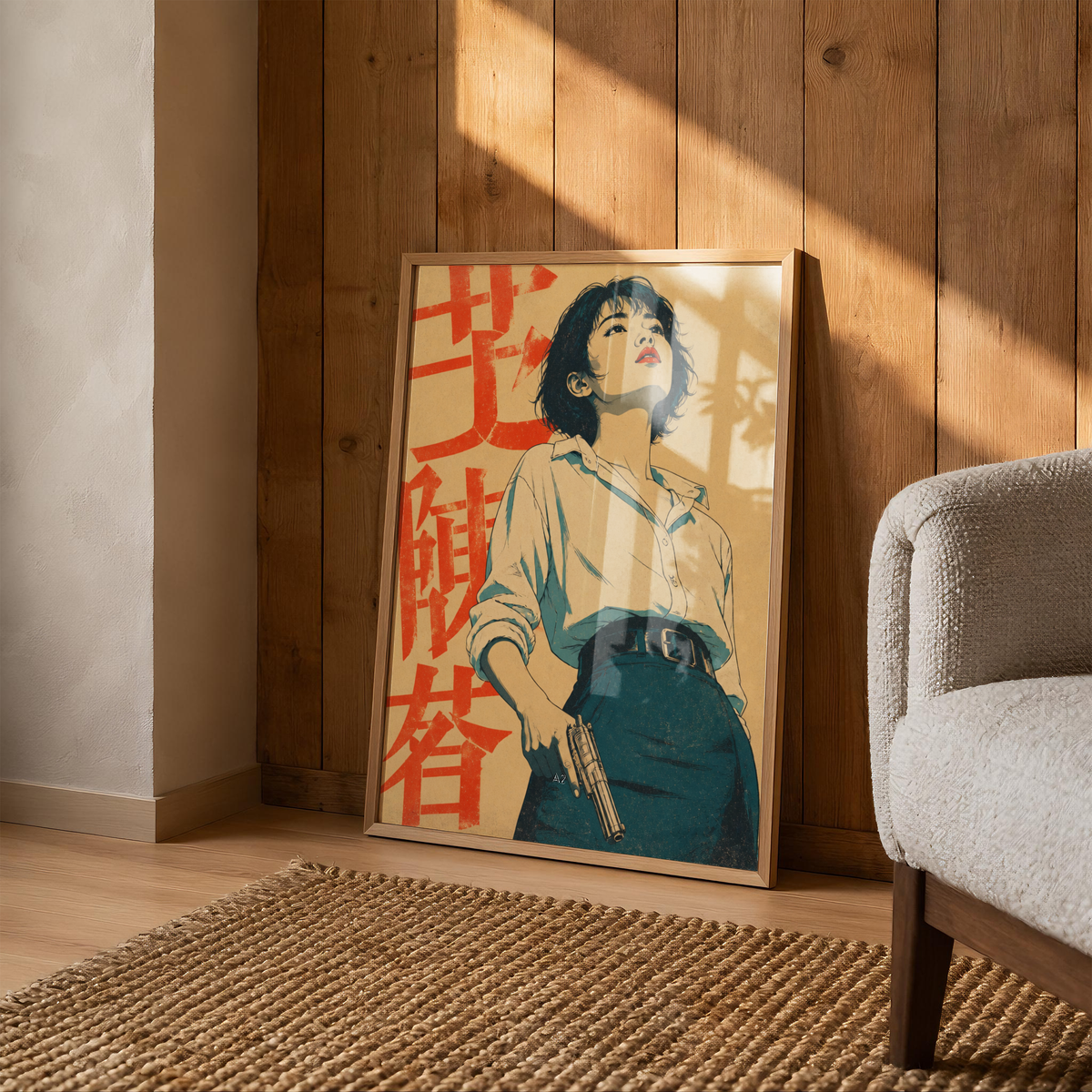 Affiche Femme Japonaise Pop Art | Portrait Rétro