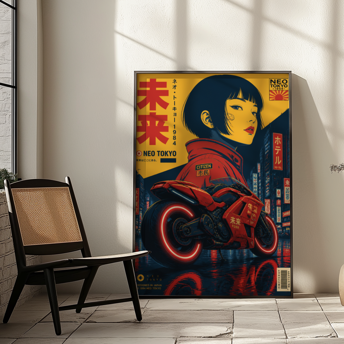 Affiche Moto Cyberpunk | Neo Tokyo & Rider Futuriste
