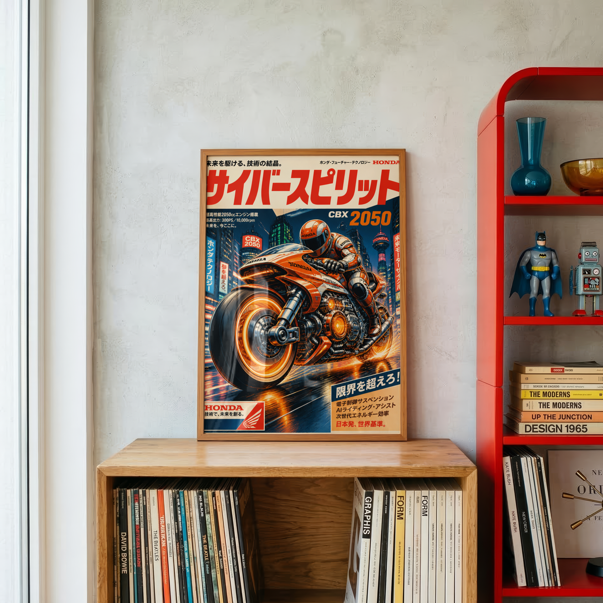 Affiche Honda Moto Cyberpunk | Neo Tokyo Rider