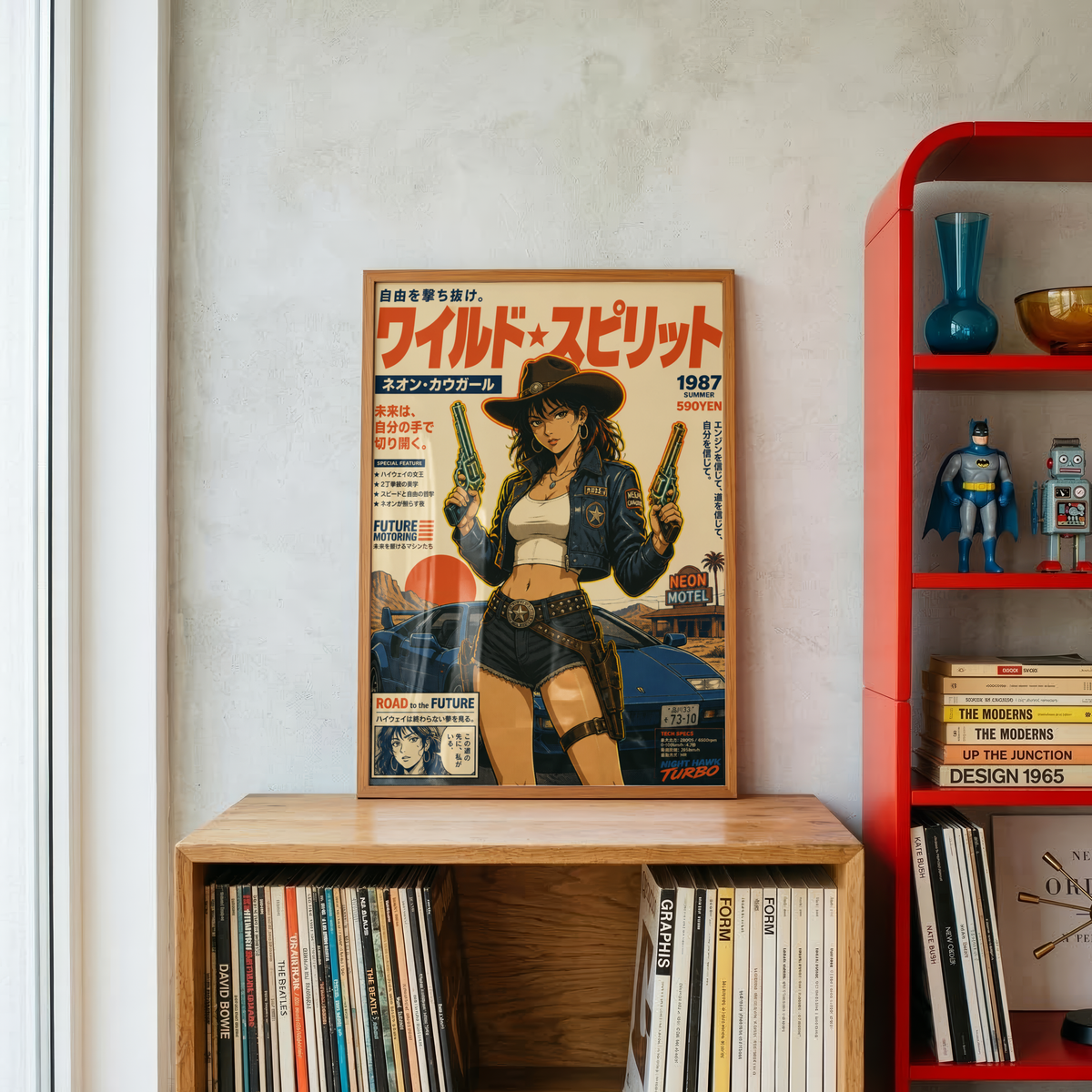 Affiche Cyber Cowgirl #06 | JDM & Western Futuriste