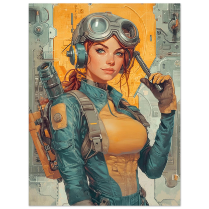 ✨ RETRO FUTUR MECHA WOMENS — Starship Series #26 - Aura Studio Déco