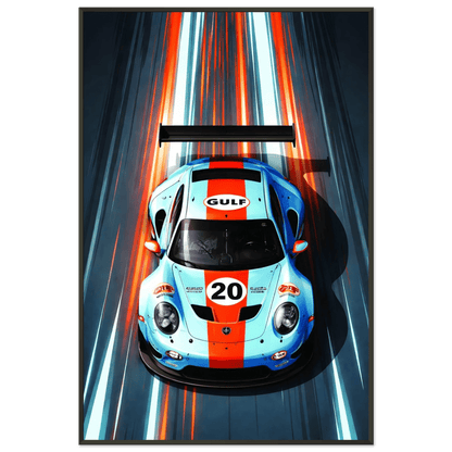 🏎️🏁Affiche Automobile Art' GT Encadrée - Aura Studio Déco