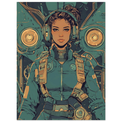 ✨ RETRO FUTUR MECHA WOMENS — Starship Series #14 - Aura Studio Déco