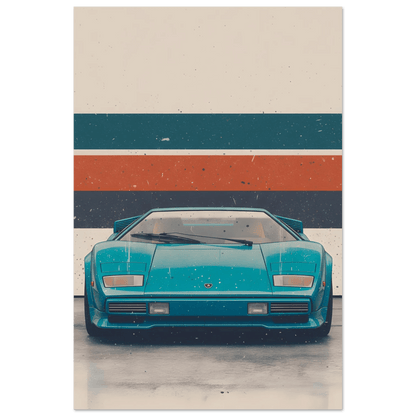🏆🀣📺 Affiche Automobile Vintage 80's Legend - Aura Studio Déco